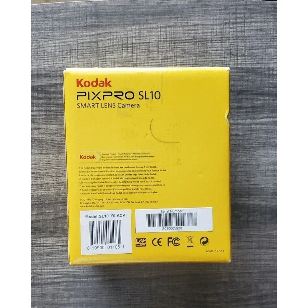 Kodak SL10 pixpro smart camera lens Wi-Fi 1080p Excellent Used Condition W/ Box